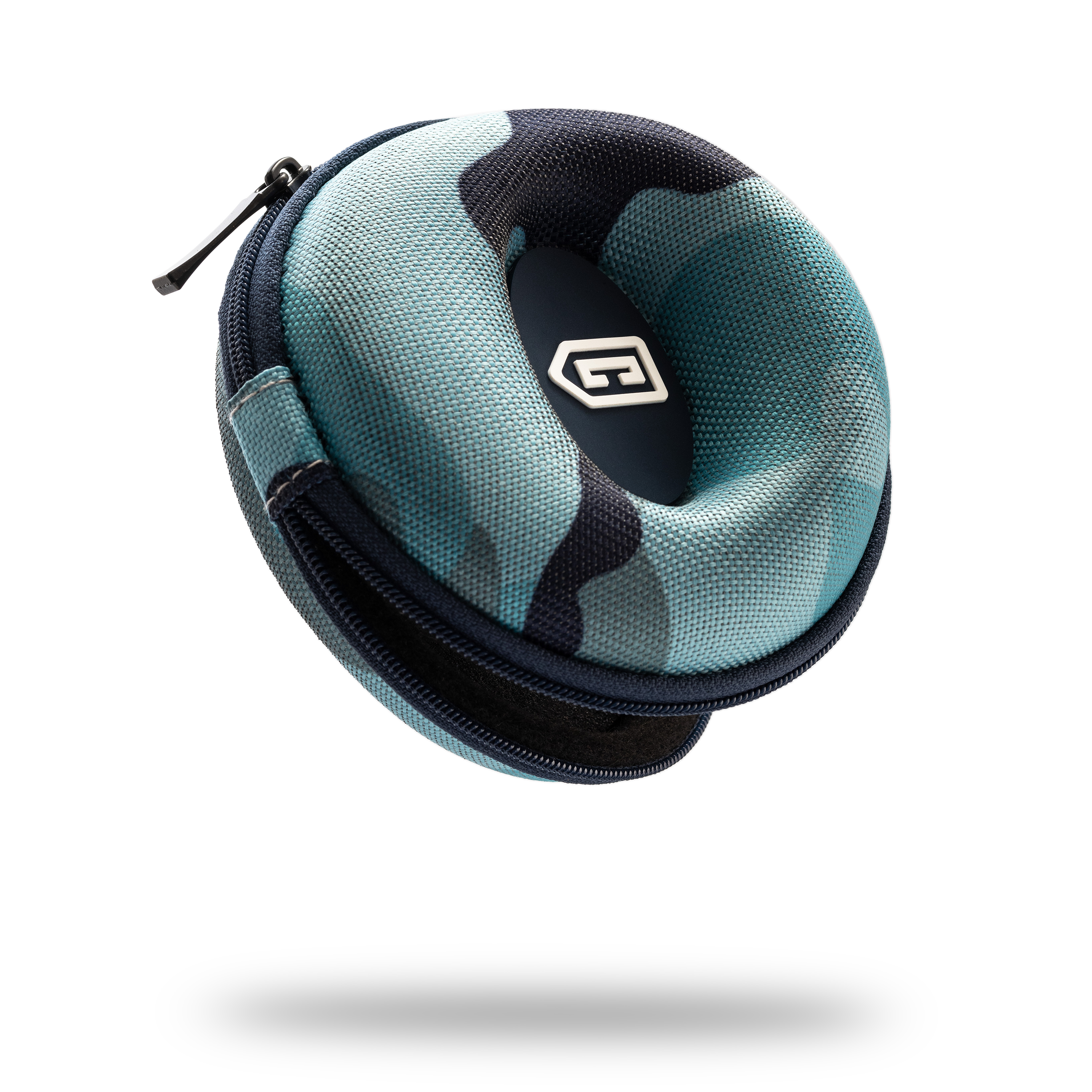 Cased In Time Secure Single Watch Travel Case - Arctic Blue Camo