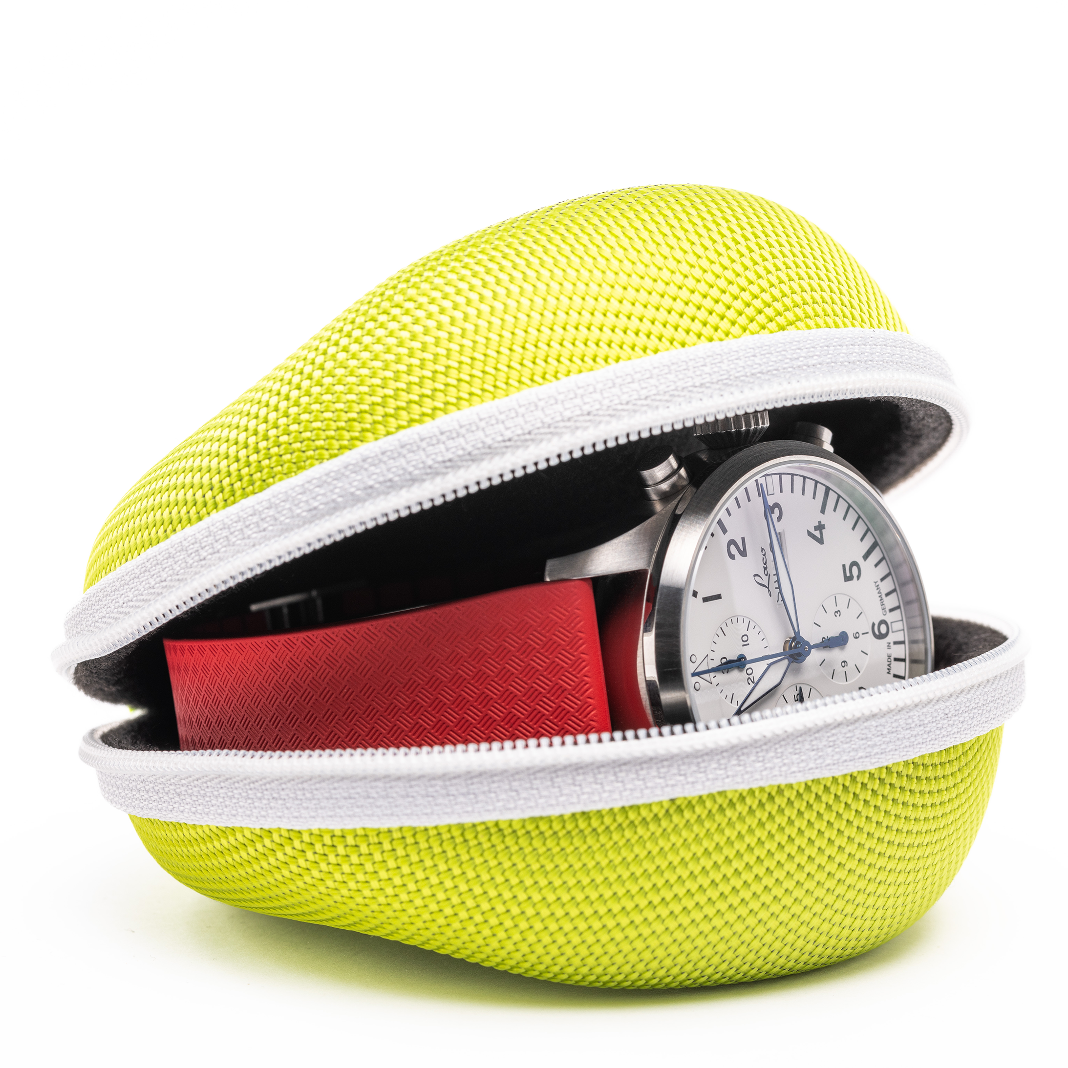 Cased In Time Secure Single Watch Travel Case - Tennis