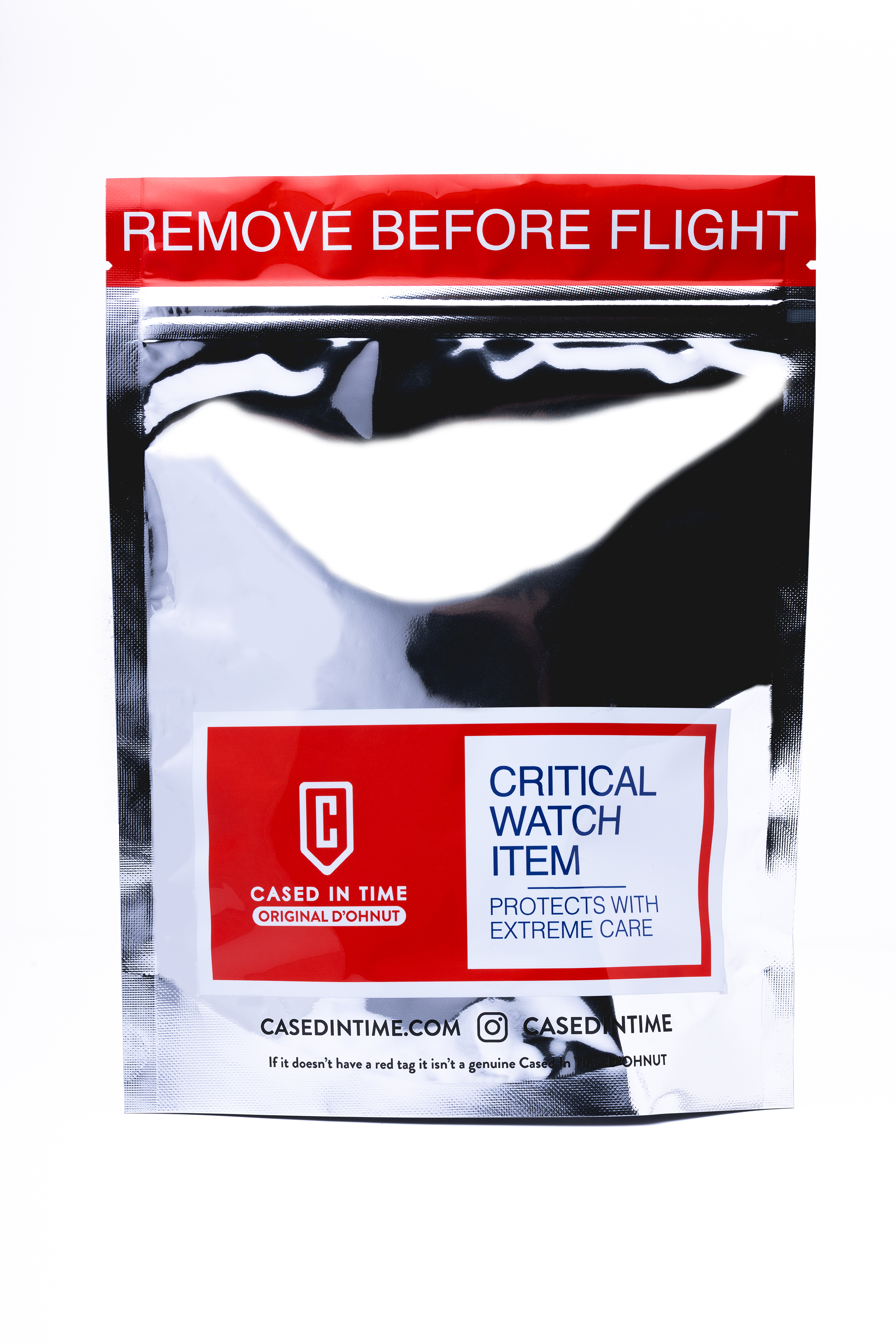 Secure Single Watch Travel Case - NASA Moon