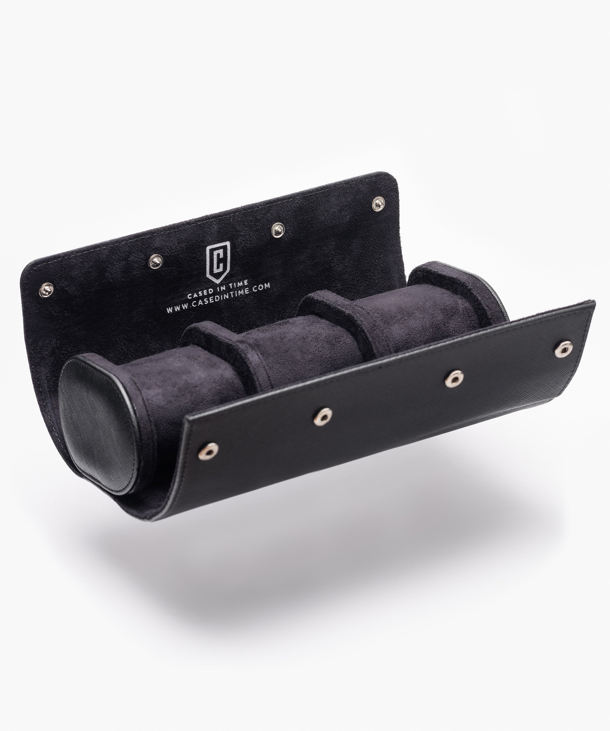 Cased in Time 3-Watch Roll Black Edition