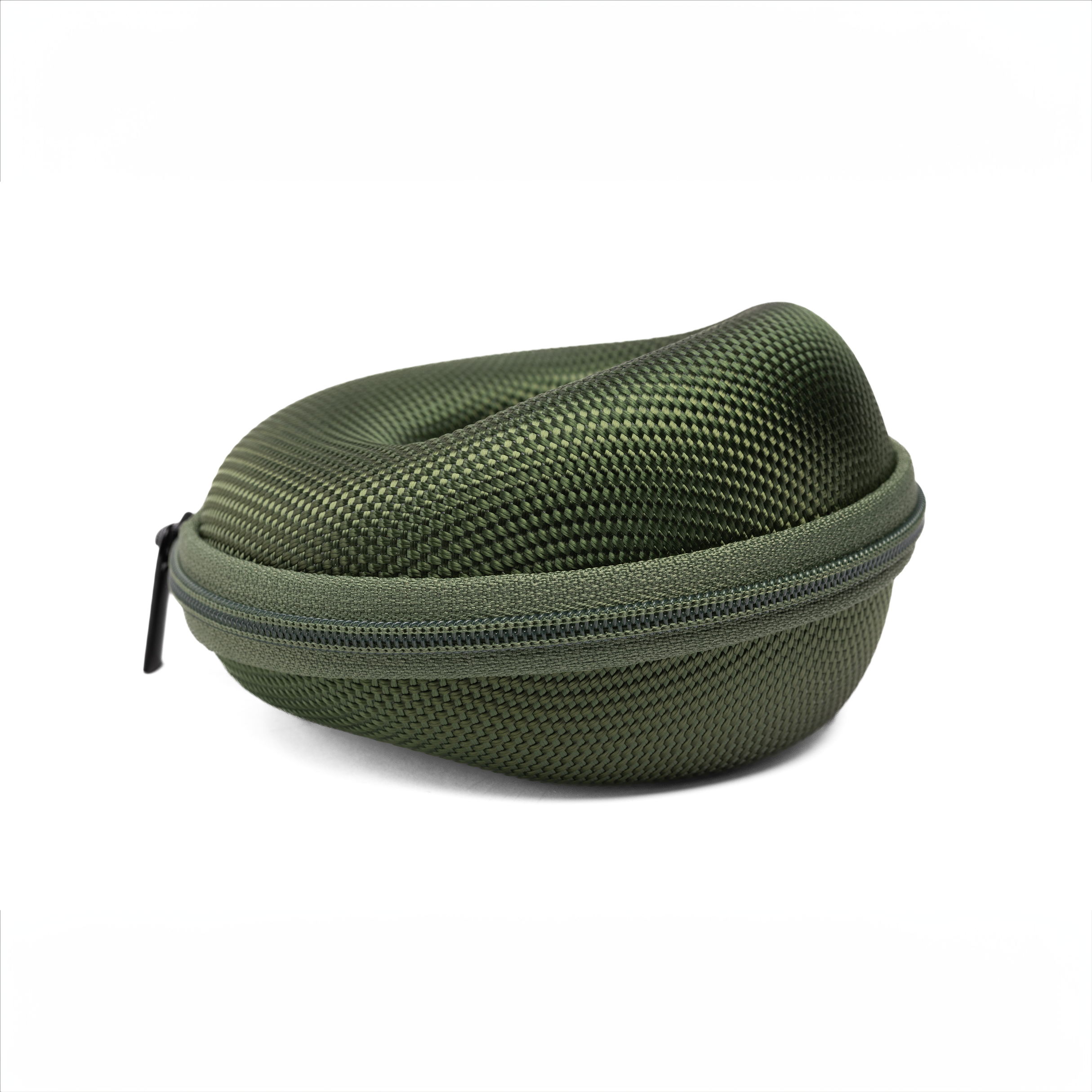 Cased In Time Secure Single Watch Travel Case - Khaki Green