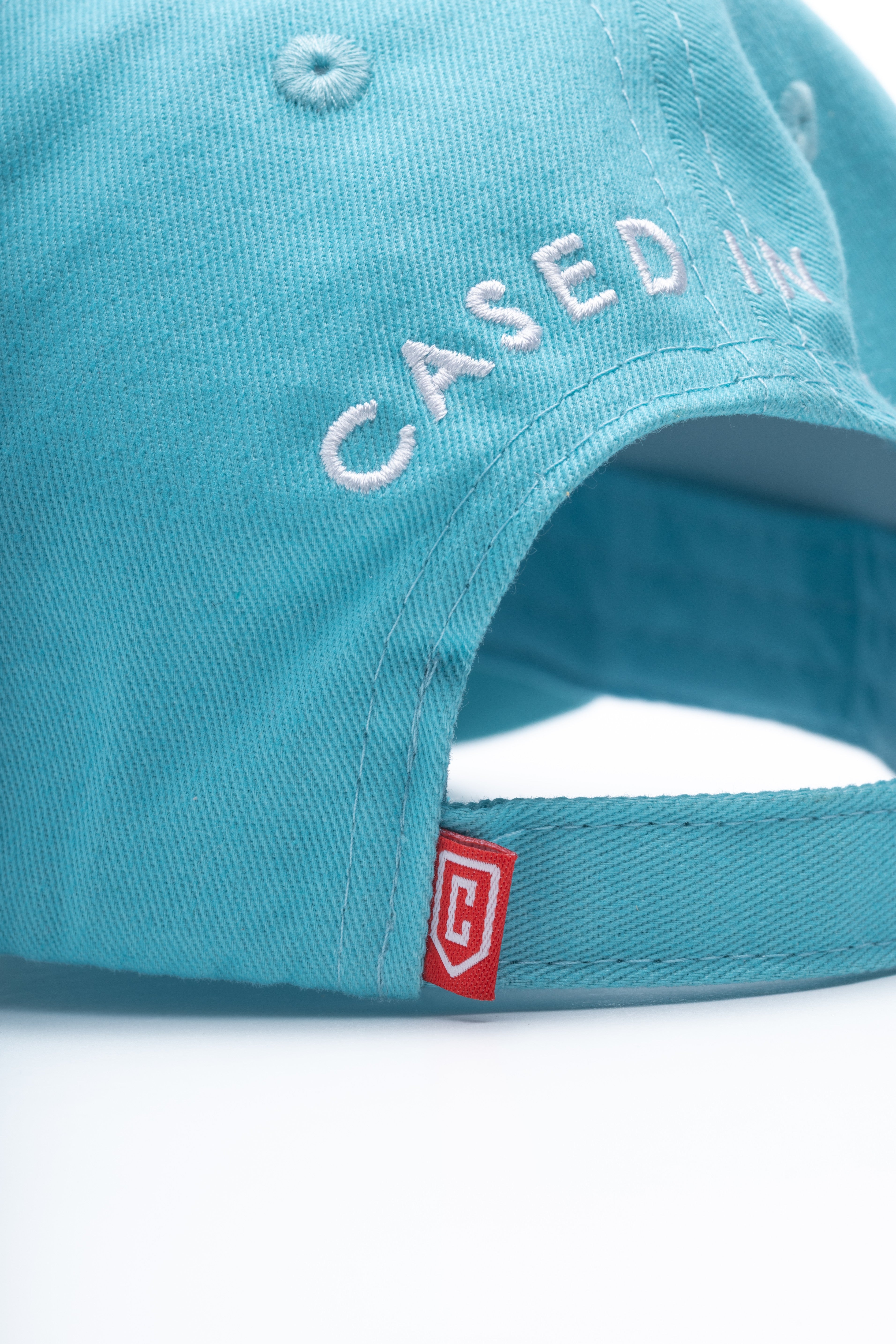 Cased In Time Cyan Blue Baseball Cap