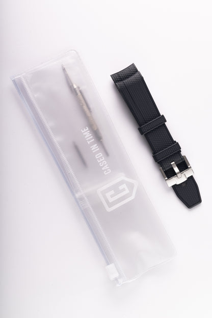 Omega Swatch Black Rubber Strap