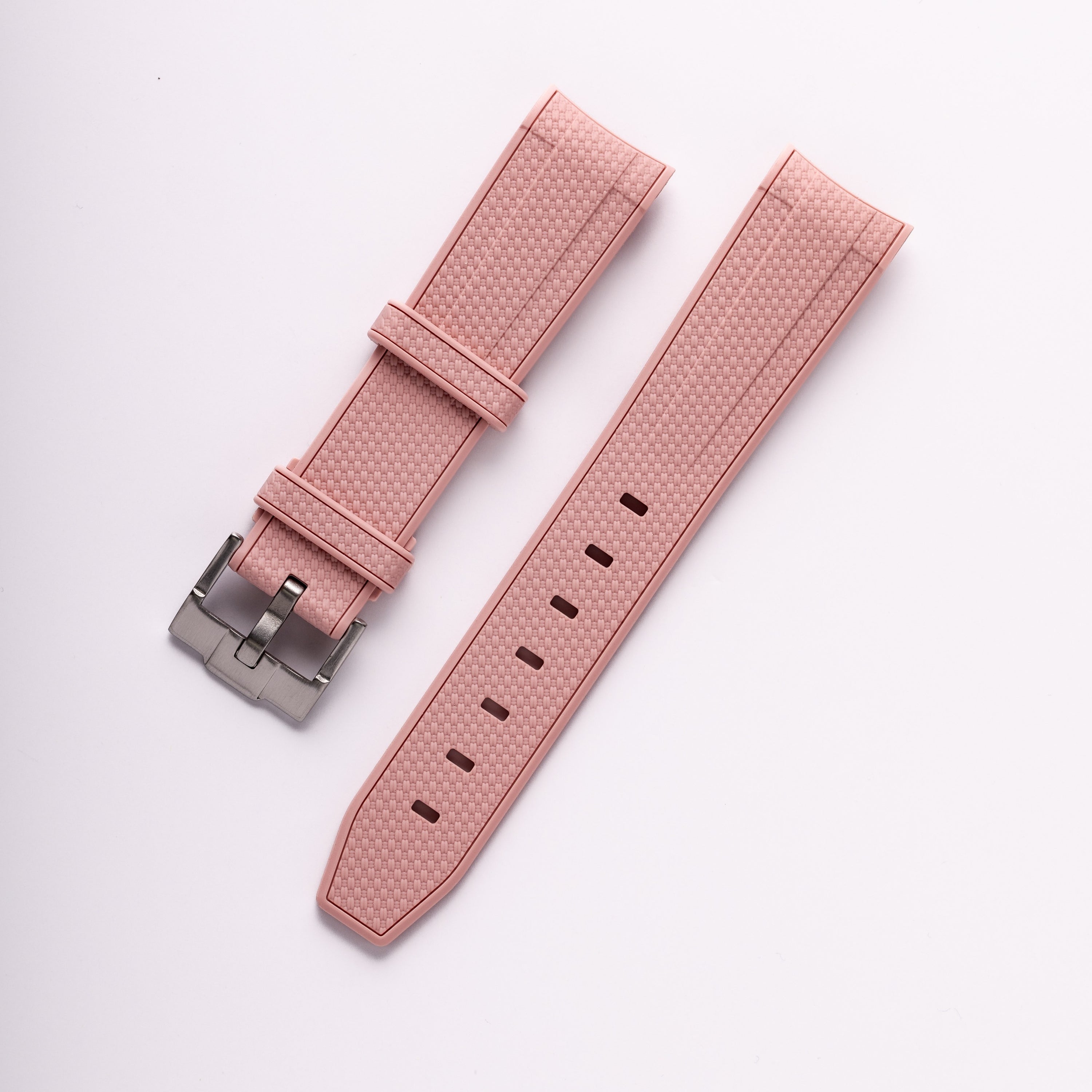 Omega Swatch Pink Rubber Watch Strap