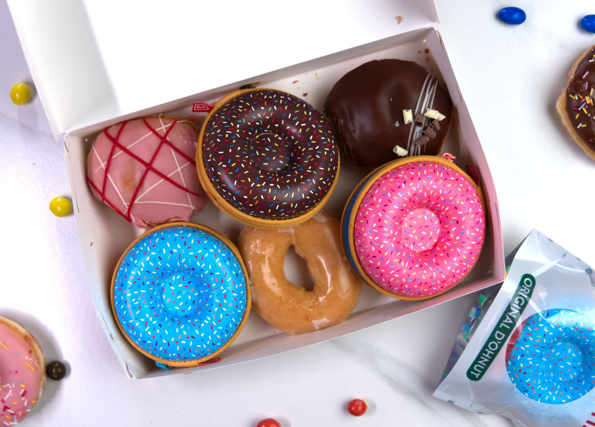 Cased In Time Original D'Ohnut chocolate single storage watch protection case donut box