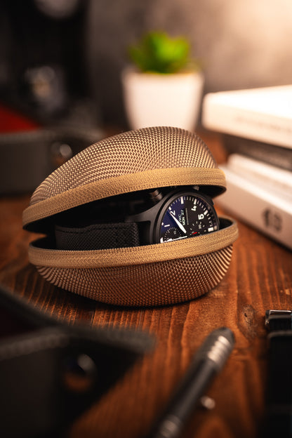 Secure Single Watch Travel Case - Bubbling Bronze