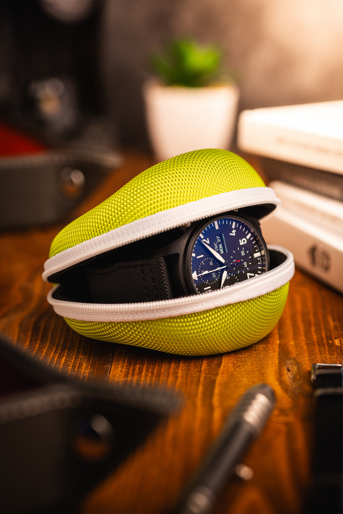 Secure Single Watch Travel Case - Tennis