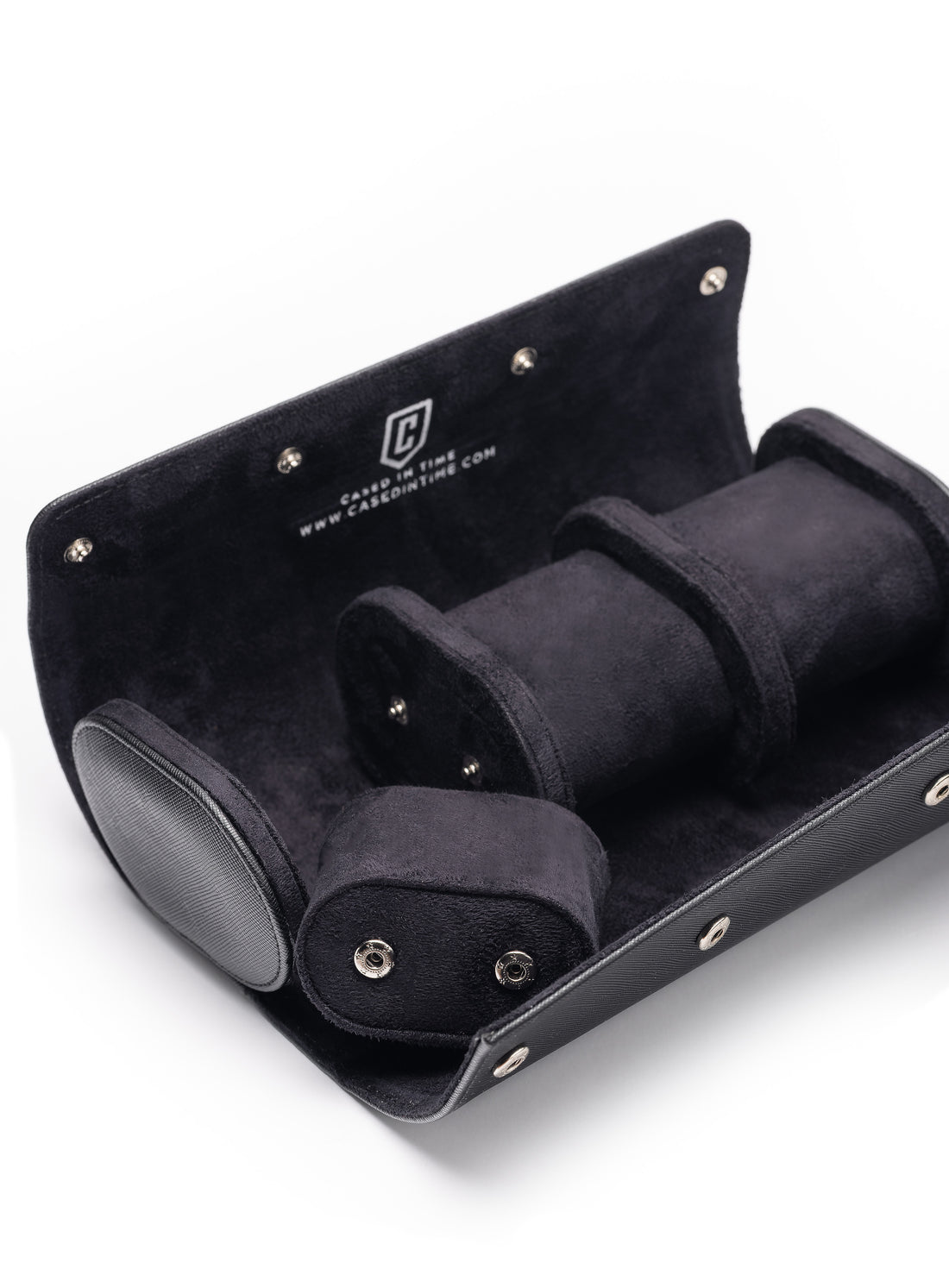 Cased in Time 3-Watch Roll Black Edition