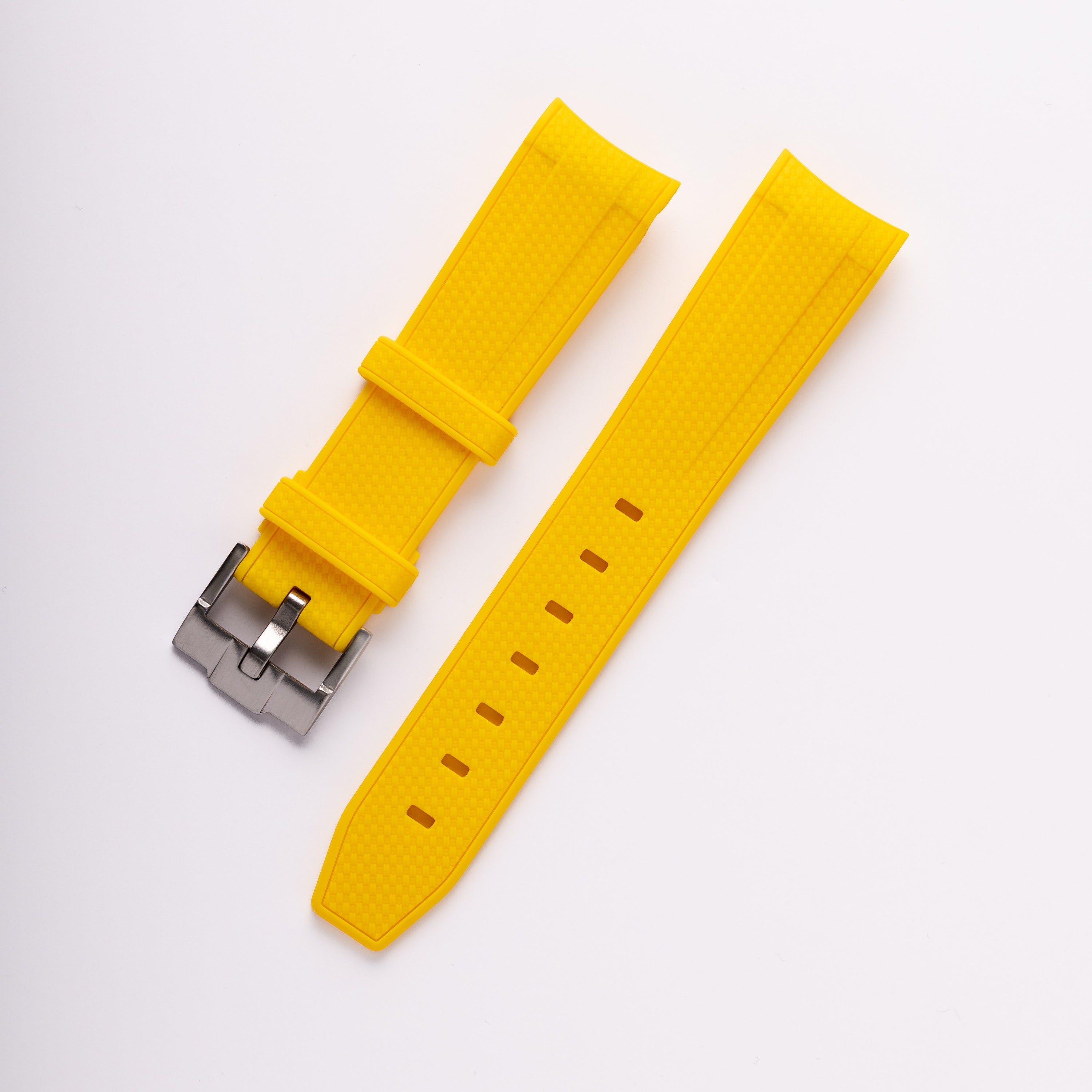 Rubber Watch Strap For Omega X Swatch Moonswatch Yellow