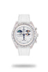 White Omega Swatch Rubber Watch Strap