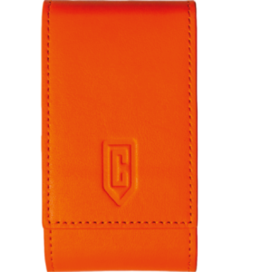 Racing Orange Leather Watch Pouch