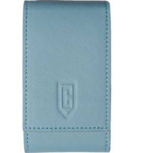 Racing Blue Leather Watch Pouch