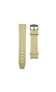 Cased In Time 20mm Sand Rubber Watch Strap