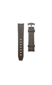 Cased In Time 20mm Brown Rubber Watch Strap