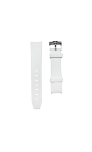Cased In Time 20mm White Rubber Watch Strap